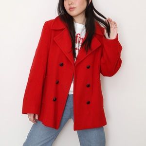 True vintage 60s LL Bean red winter coat